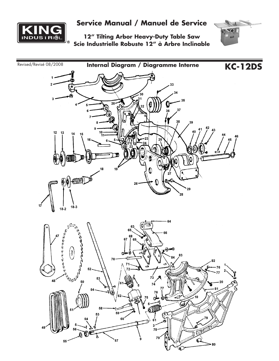Kc-12ds | King Canada KC-12DS User Manual | Page 2 / 6