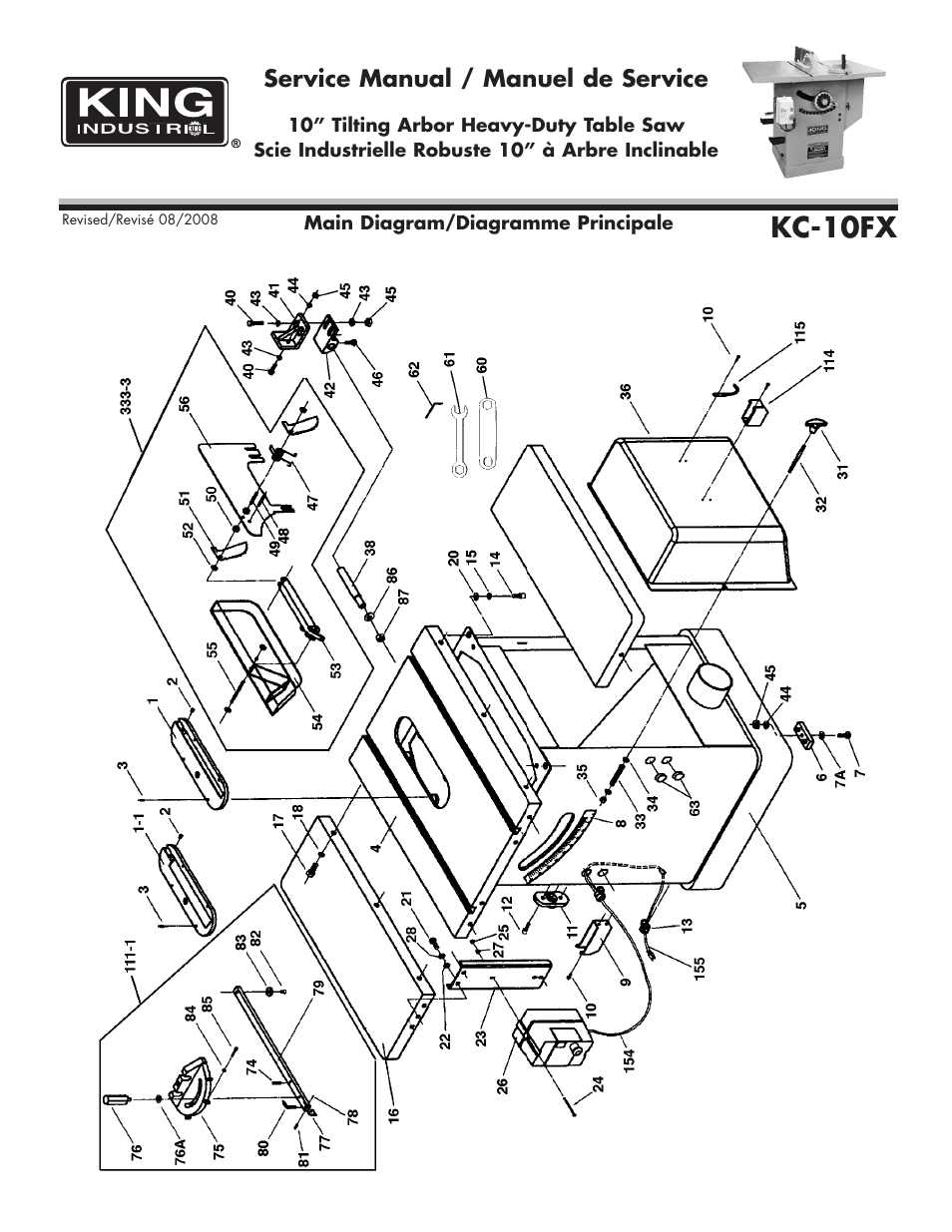 King Canada KC-10FX User Manual | 6 pages