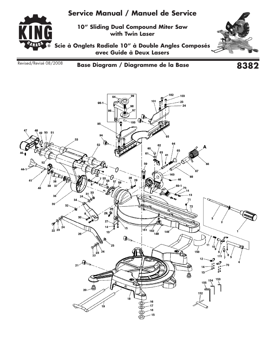 King Canada 8382 User Manual | 6 pages