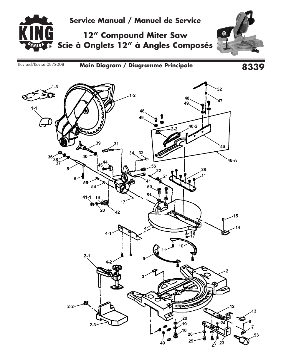 King Canada 8339 User Manual | 5 pages