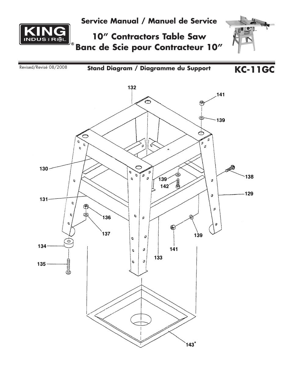 Kc-11gc | King Canada KC-11GC User Manual | Page 3 / 7