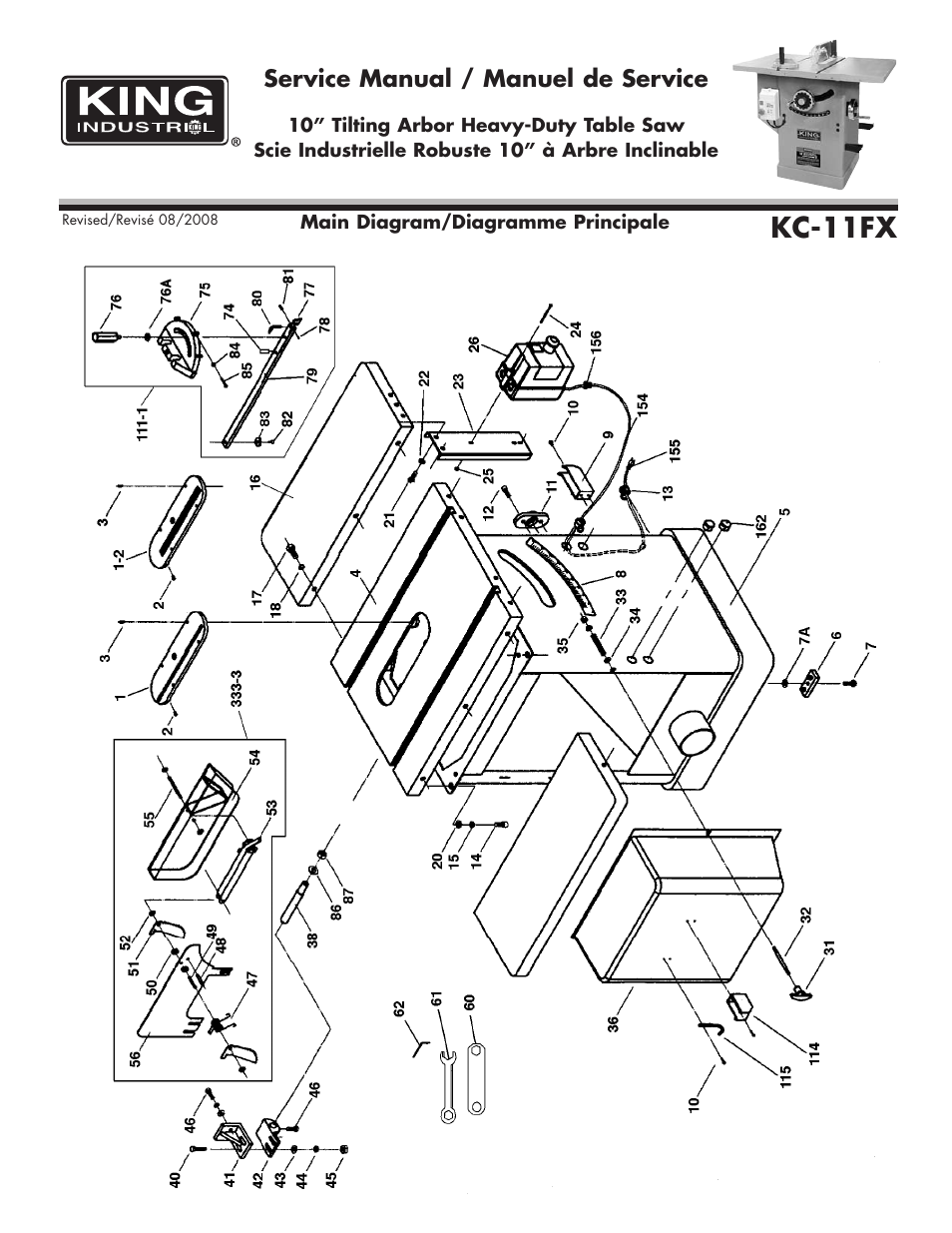 King Canada KC-11FX User Manual | 6 pages