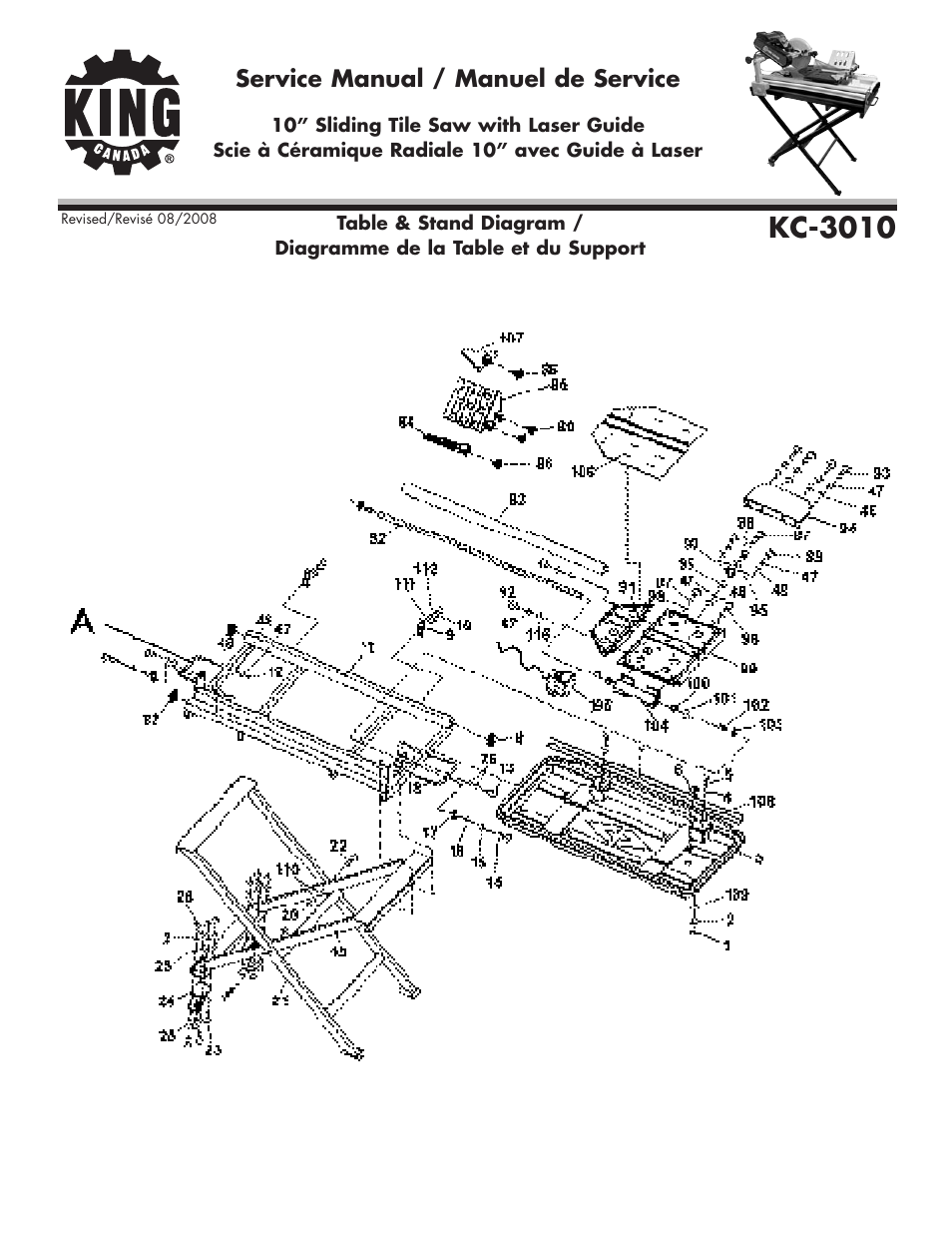 King Canada KC-3010 User Manual | 6 pages