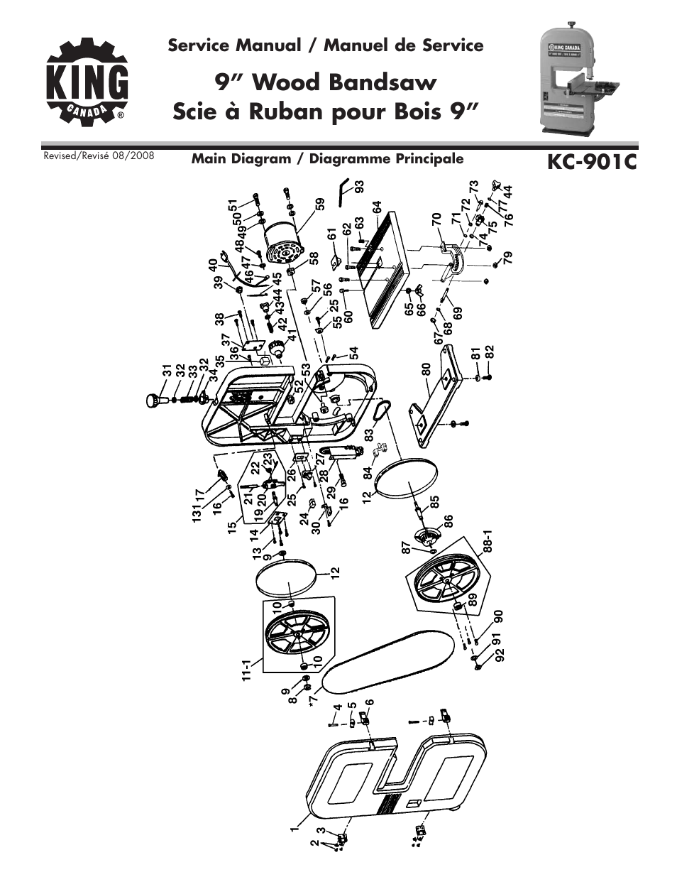 King Canada KC-901C User Manual | 5 pages