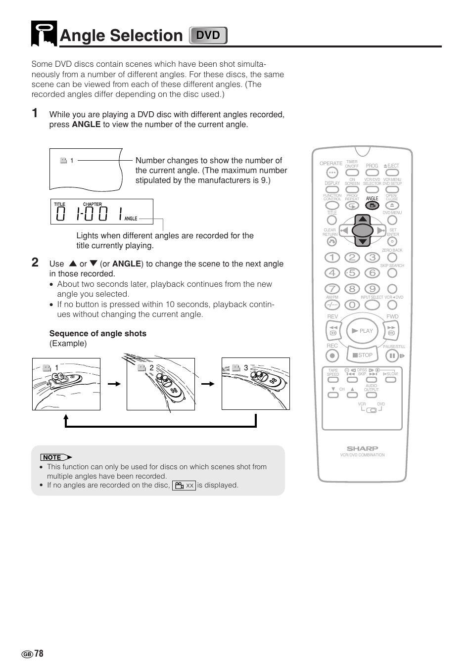 Angle selection | Sharp DV-NC70(RU) User Manual | Page 80 / 104