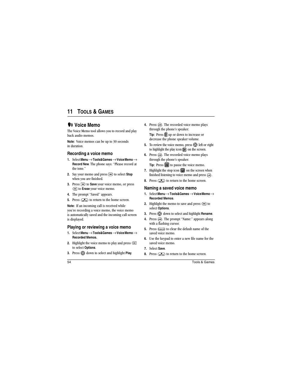 11 t, Ools, Ames | Kyocera Koi User Manual | Page 60 / 72