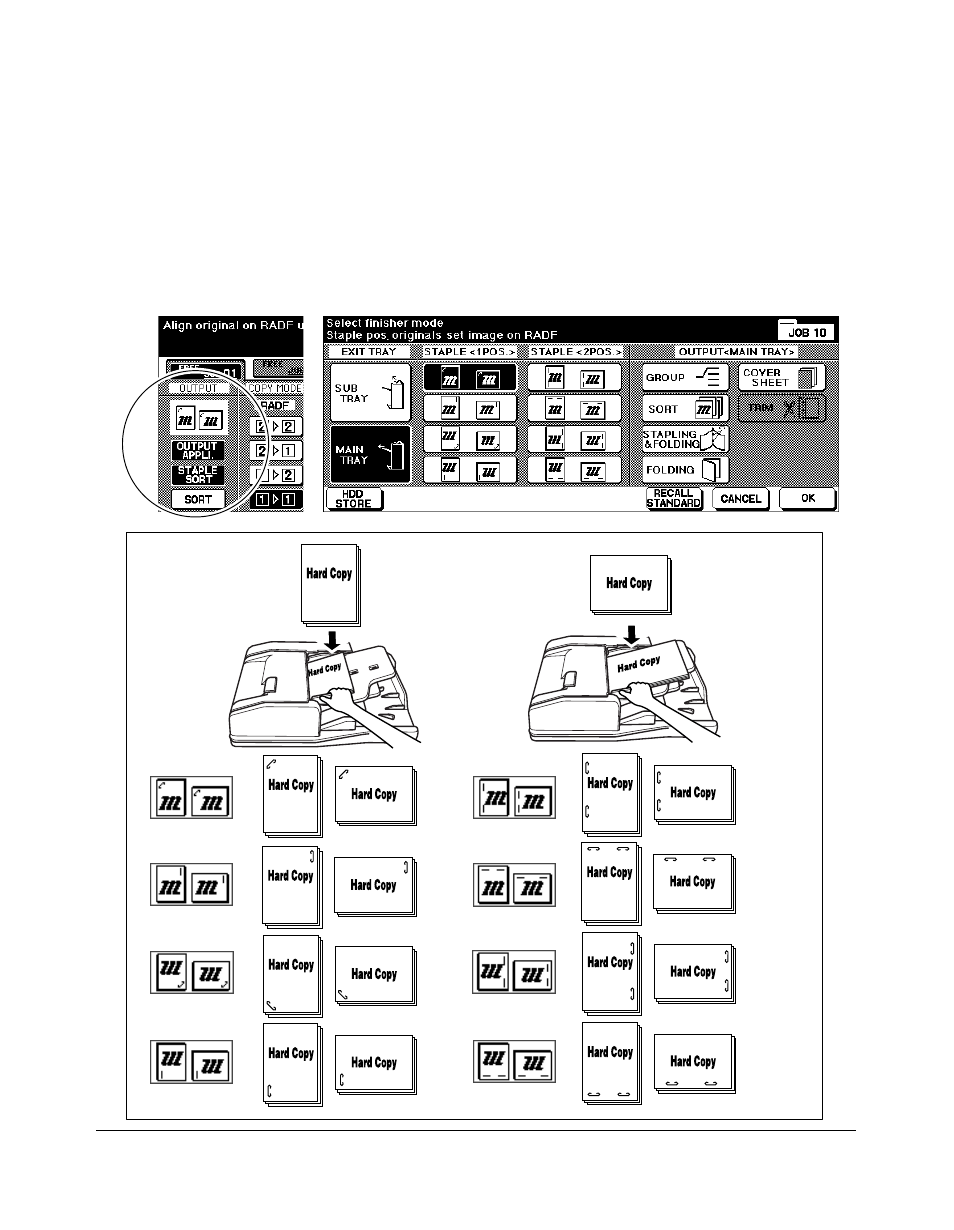 Output modes | Kyocera copier User Manual | Page 112 / 292