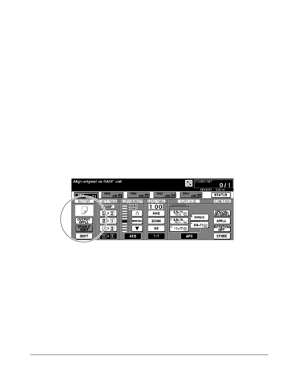 Face down exit, Face down exit -21, Output modes | Kyocera copier User Manual | Page 126 / 292