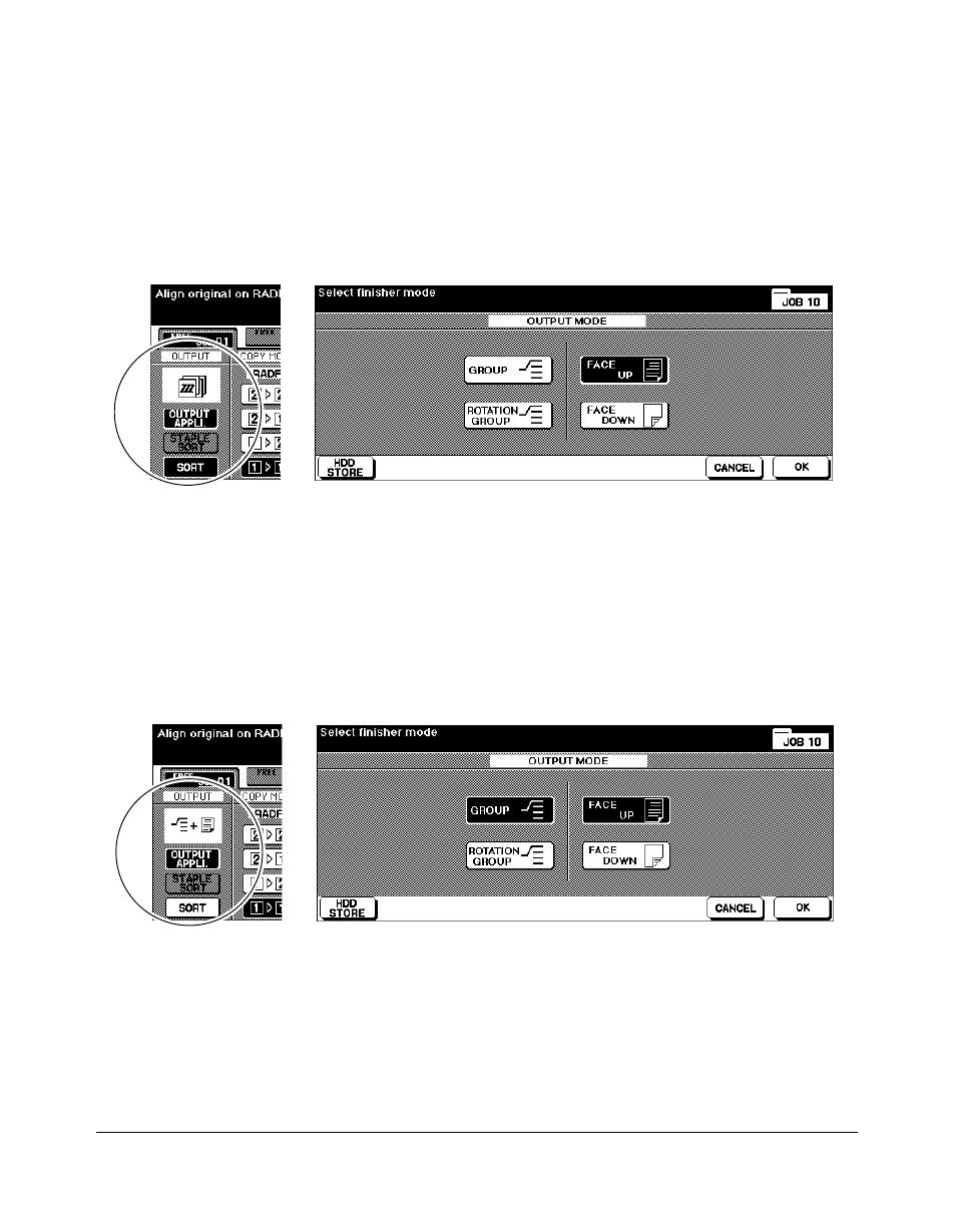 Output modes | Kyocera copier User Manual | Page 130 / 292