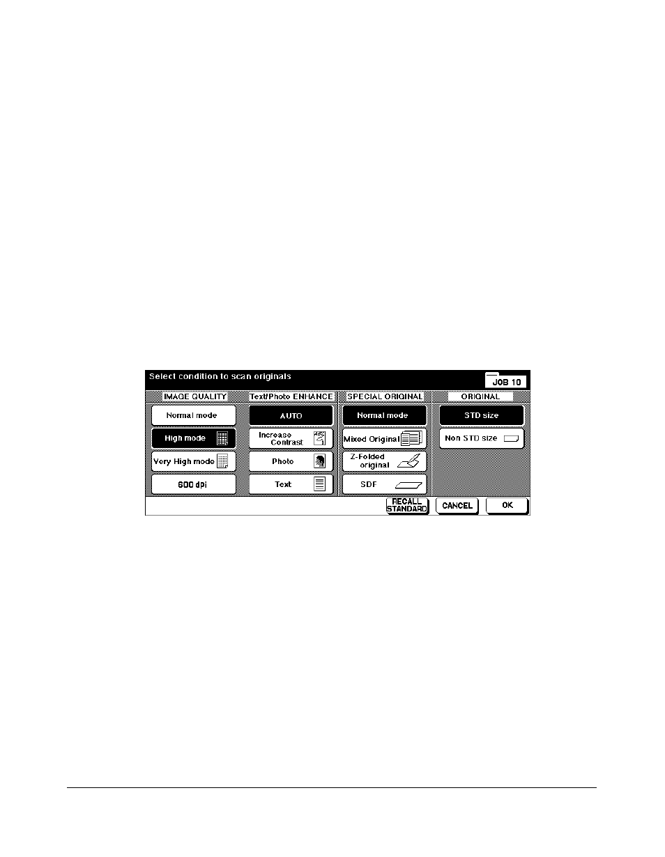 Resolution (image quality), High mode, Resolution (image quality) -3 | High mode -3, Special original | Kyocera copier User Manual | Page 134 / 292