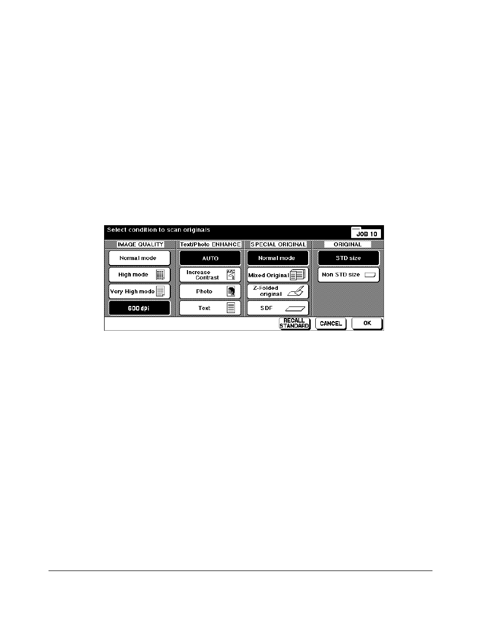 600 dpi, 600 dpi -5, Special original | Resolution (image quality) (continued) | Kyocera copier User Manual | Page 136 / 292