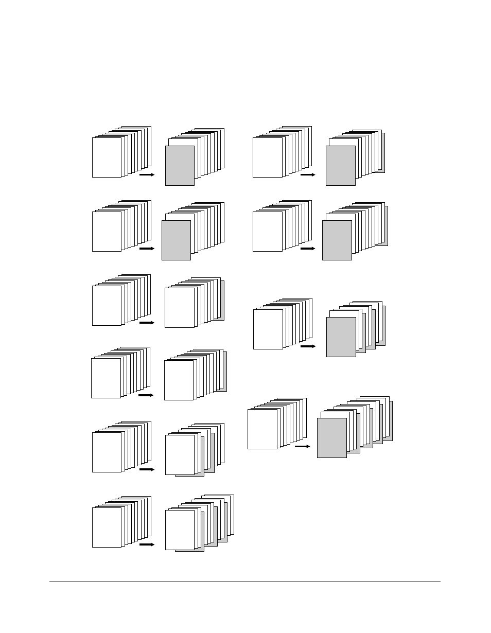 Applications, Sheet/cover insertion (continued), Applications 9-5 | Front cover blank, Back cover copied, Front cover copied, Front & back covers blank, Originals copies, Originals copies originals copies originals copies | Kyocera copier User Manual | Page 148 / 292