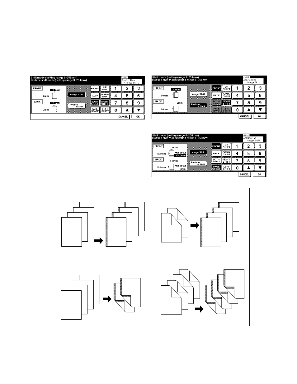 Applications, Image shift (continued) | Kyocera copier User Manual | Page 178 / 292