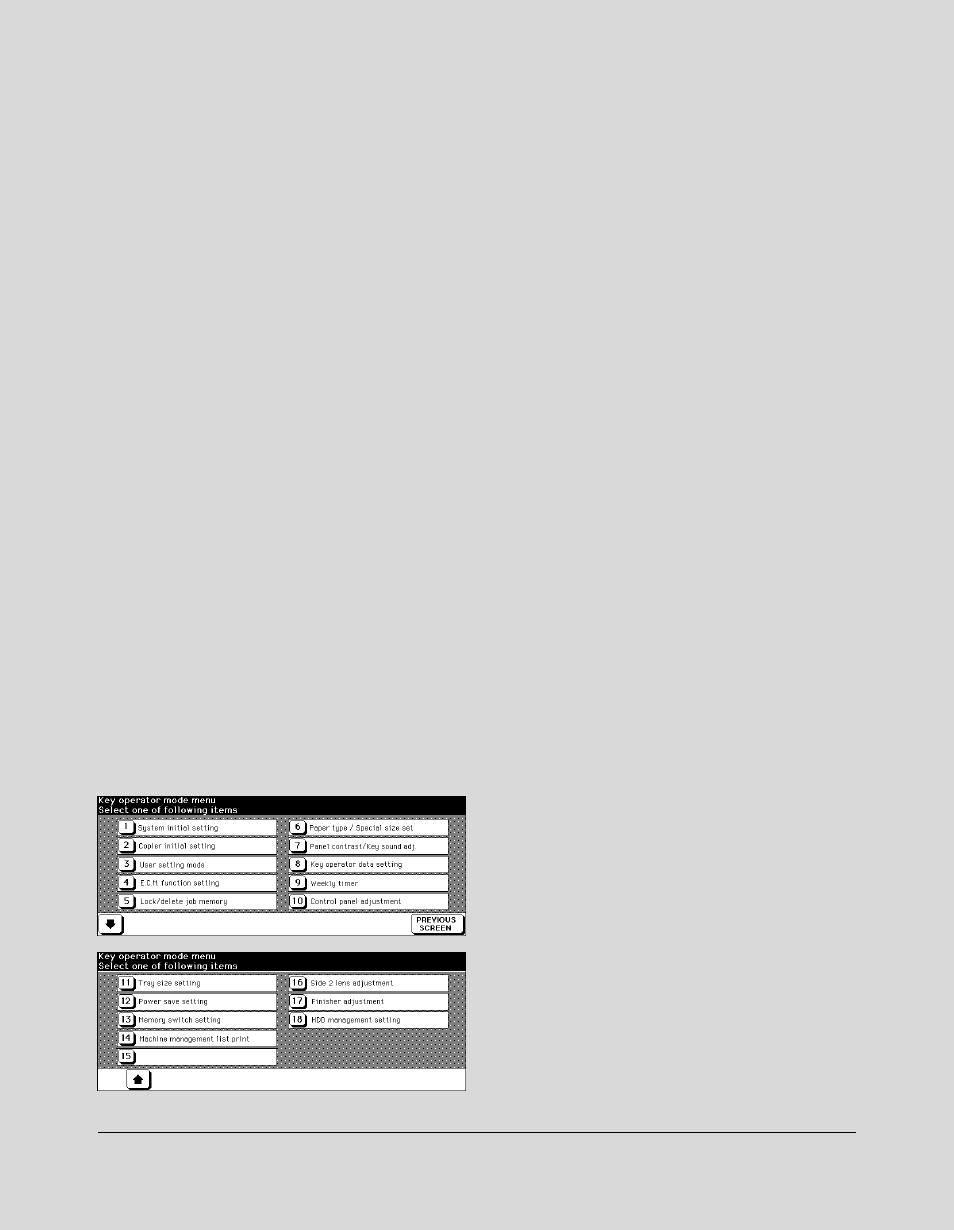 Section 13 : key operator mode, Section 13: key operator mode | Kyocera copier User Manual | Page 214 / 292