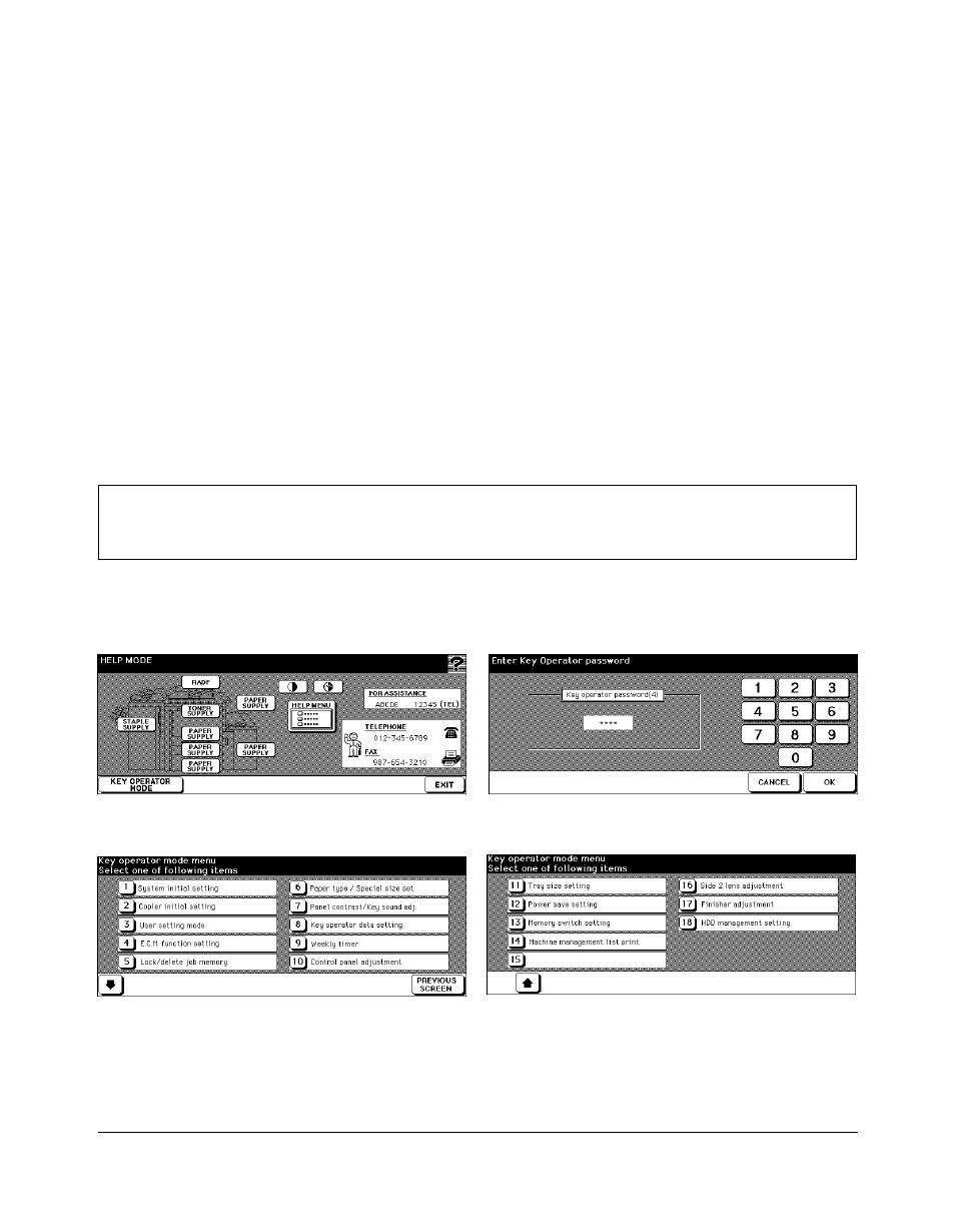 To the key operator, To the key operator -2, Key operator mode | Kyocera copier User Manual | Page 215 / 292