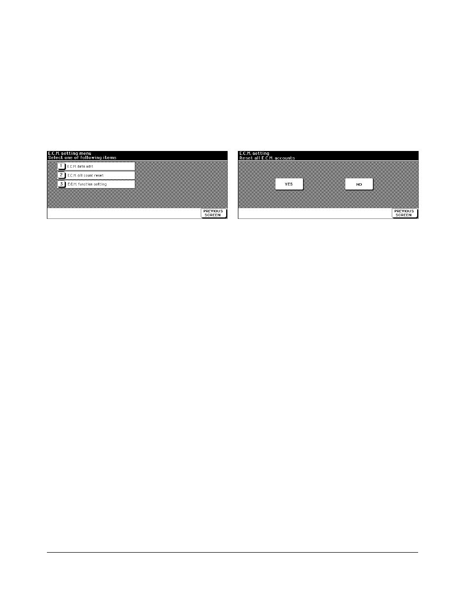 E.c.m. all count reset [2, E.c.m. all count reset [2] -21, Key operator mode | Kyocera copier User Manual | Page 234 / 292