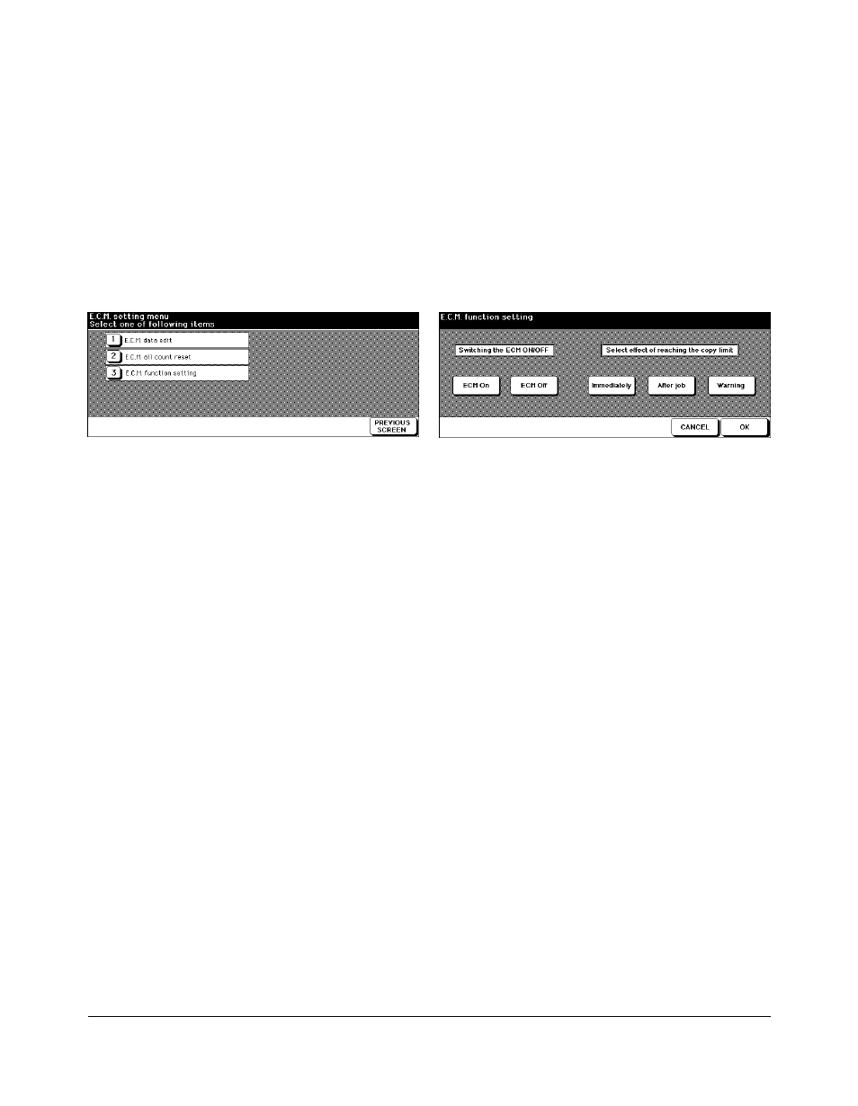 E.c.m. function setting [3, E.c.m. function setting [3] -22, Key operator mode | Kyocera copier User Manual | Page 235 / 292