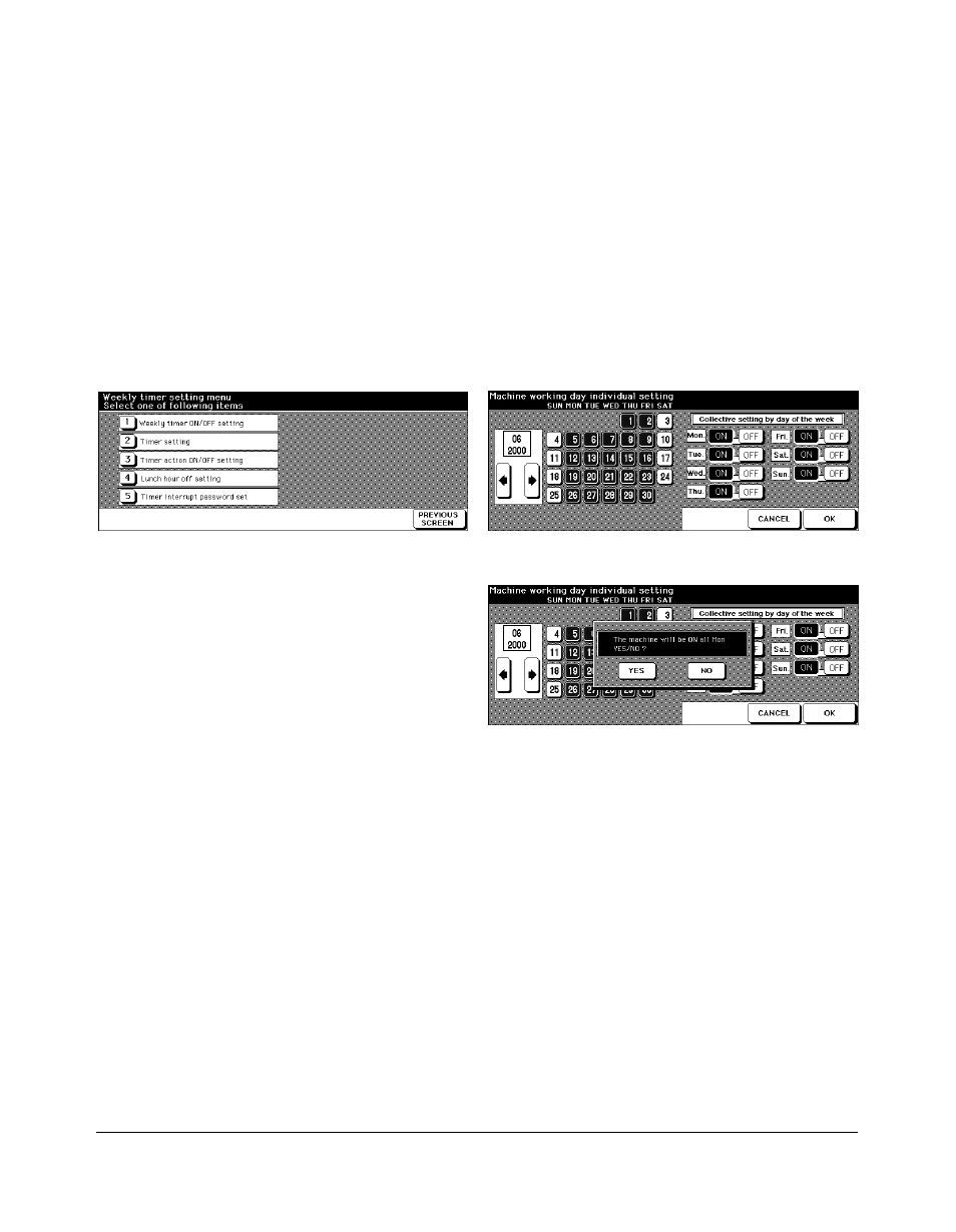 Timer action on/off setting [3, Timer action on/off setting [3] -33, Key operator mode | Weekly timer [9] (continued) | Kyocera copier User Manual | Page 246 / 292