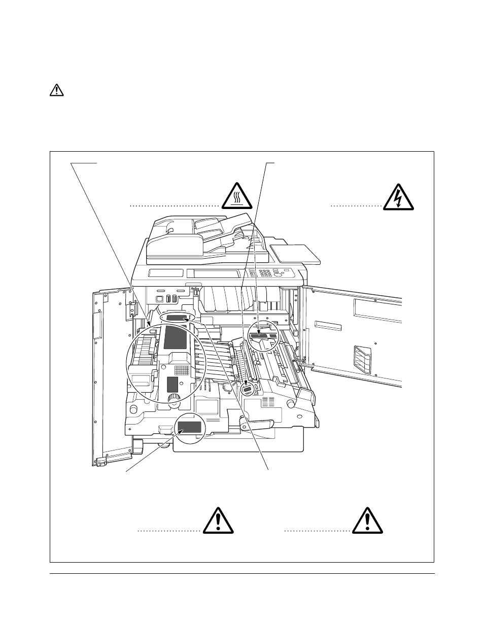 Caution labels, Caution labels -2, Safety information | Kyocera copier User Manual | Page 25 / 292