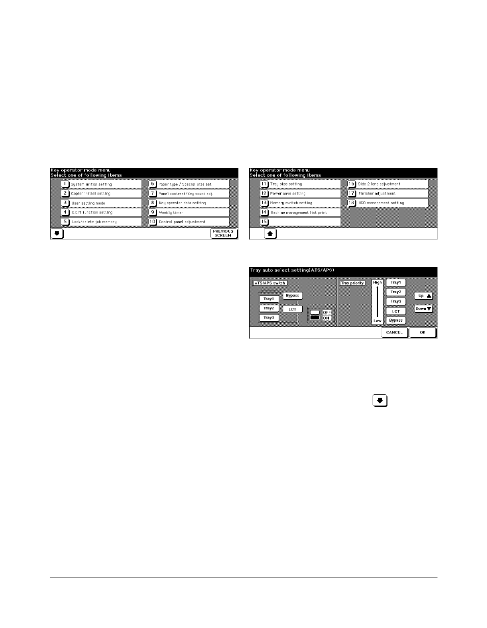 Tray size setting [11, Tray size setting [11] -38, Key operator mode | Kyocera copier User Manual | Page 251 / 292