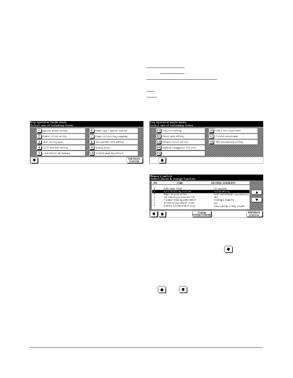 Key operator mode | Kyocera copier User Manual | Page 254 / 292