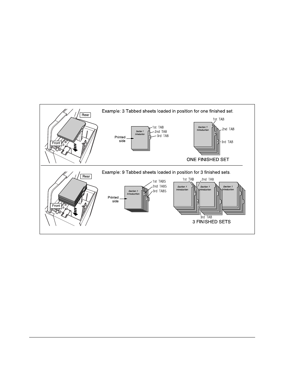 Loading tabbed sheets in tray 4 (lct), Loading tabbed sheets in tray 4 (lct) -6, Maintenance & supplies | Kyocera copier User Manual | Page 270 / 292