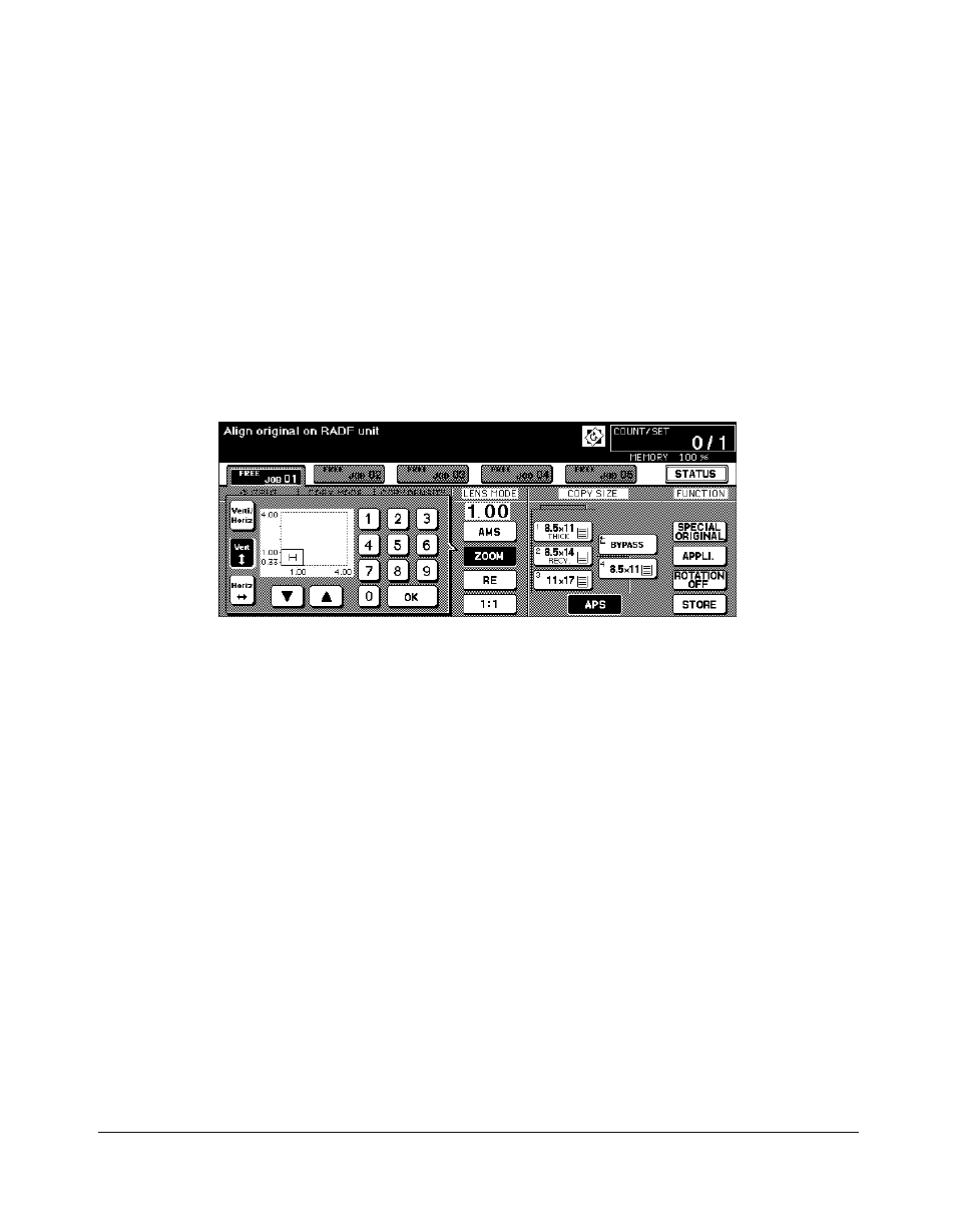 Vertical/horizontal zoom, Vertical/horizontal zoom -16, Basic operations | Kyocera copier User Manual | Page 78 / 292