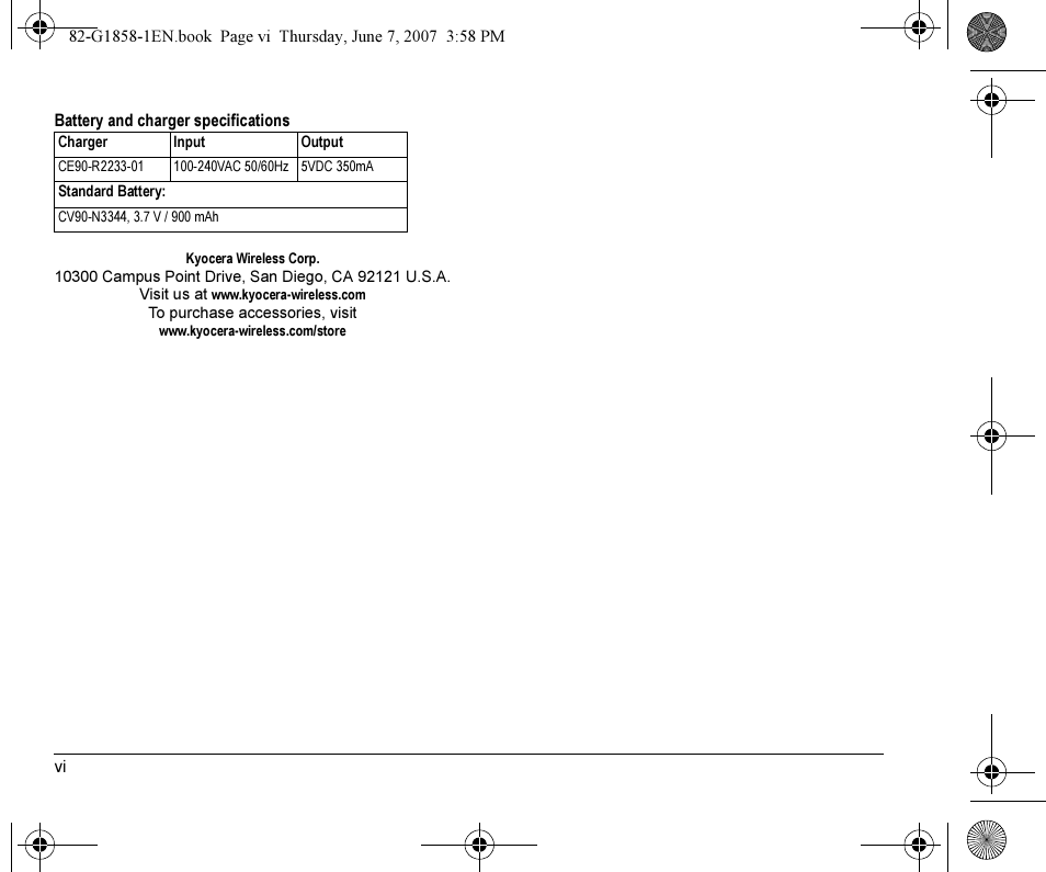 Kyocera K126C User Manual | Page 6 / 56