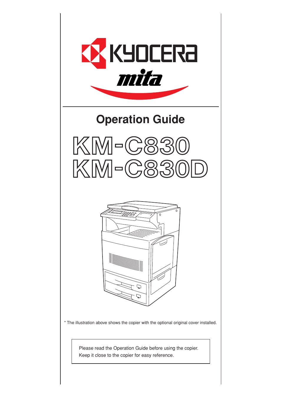 Kyocera KM-C830 User Manual | 161 pages