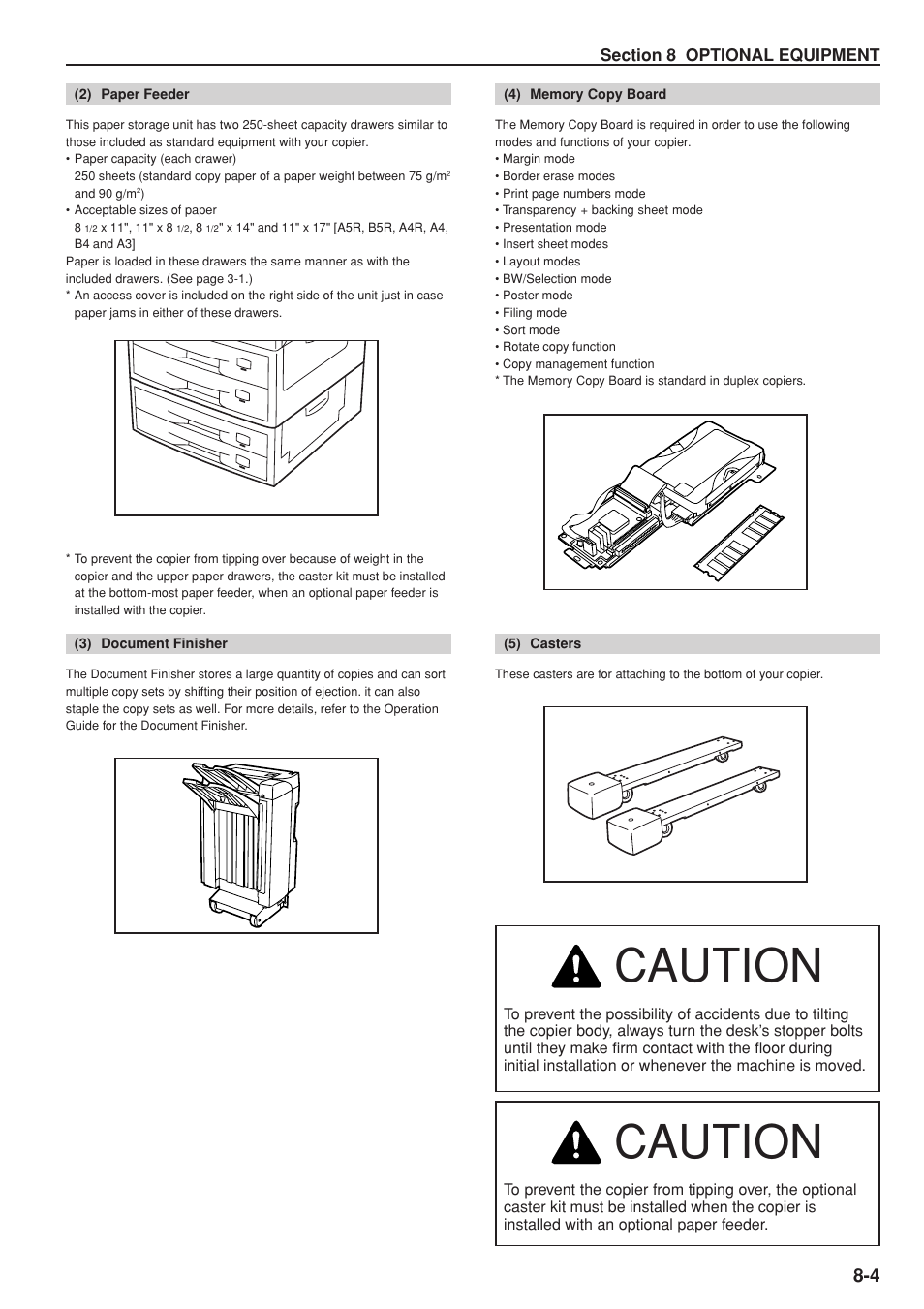 Caution | Kyocera KM-C830 User Manual | Page 131 / 161