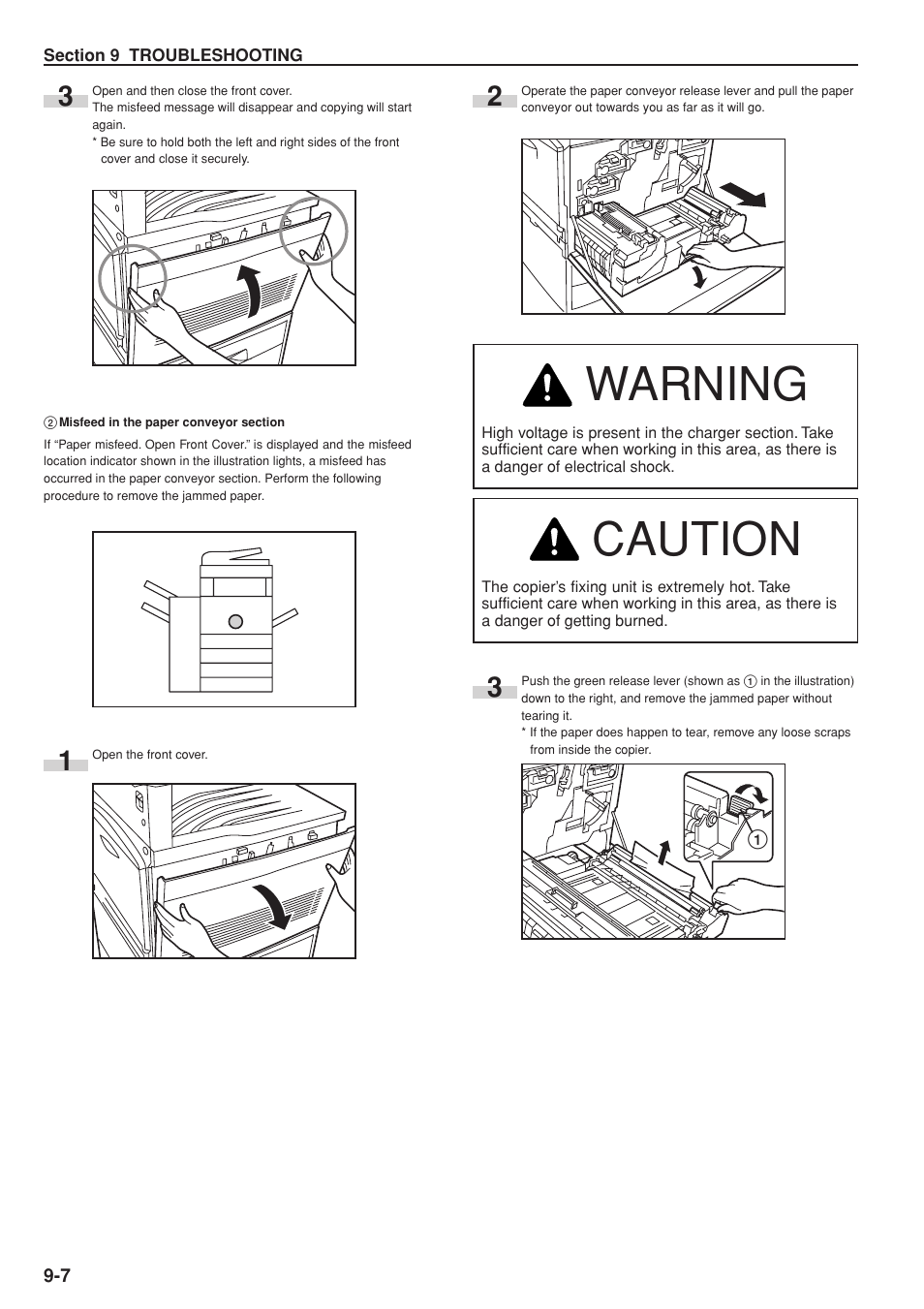 Warning, Caution | Kyocera KM-C830 User Manual | Page 140 / 161