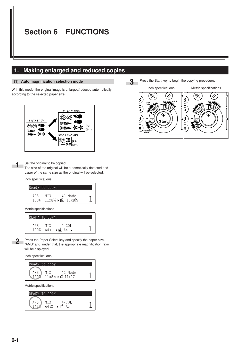 Making enlarged and reduced copies | Kyocera KM-C830 User Manual | Page 48 / 161