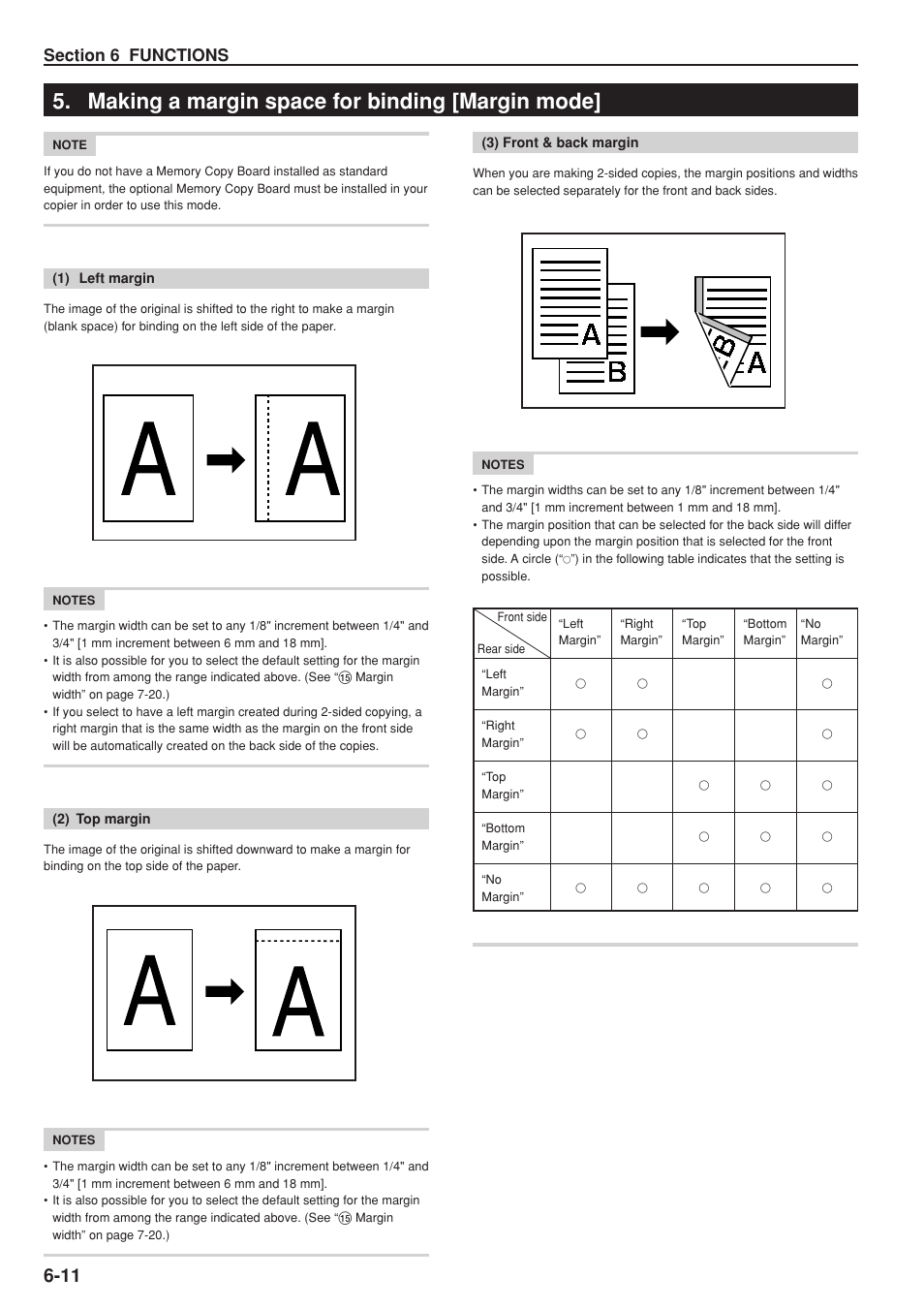 Making a margin space for binding [margin mode | Kyocera KM-C830 User Manual | Page 58 / 161