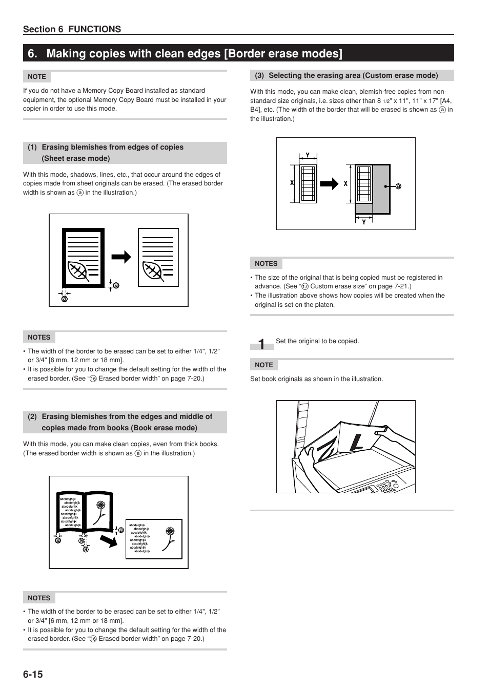 Making copies with clean edges [border erase modes | Kyocera KM-C830 User Manual | Page 62 / 161