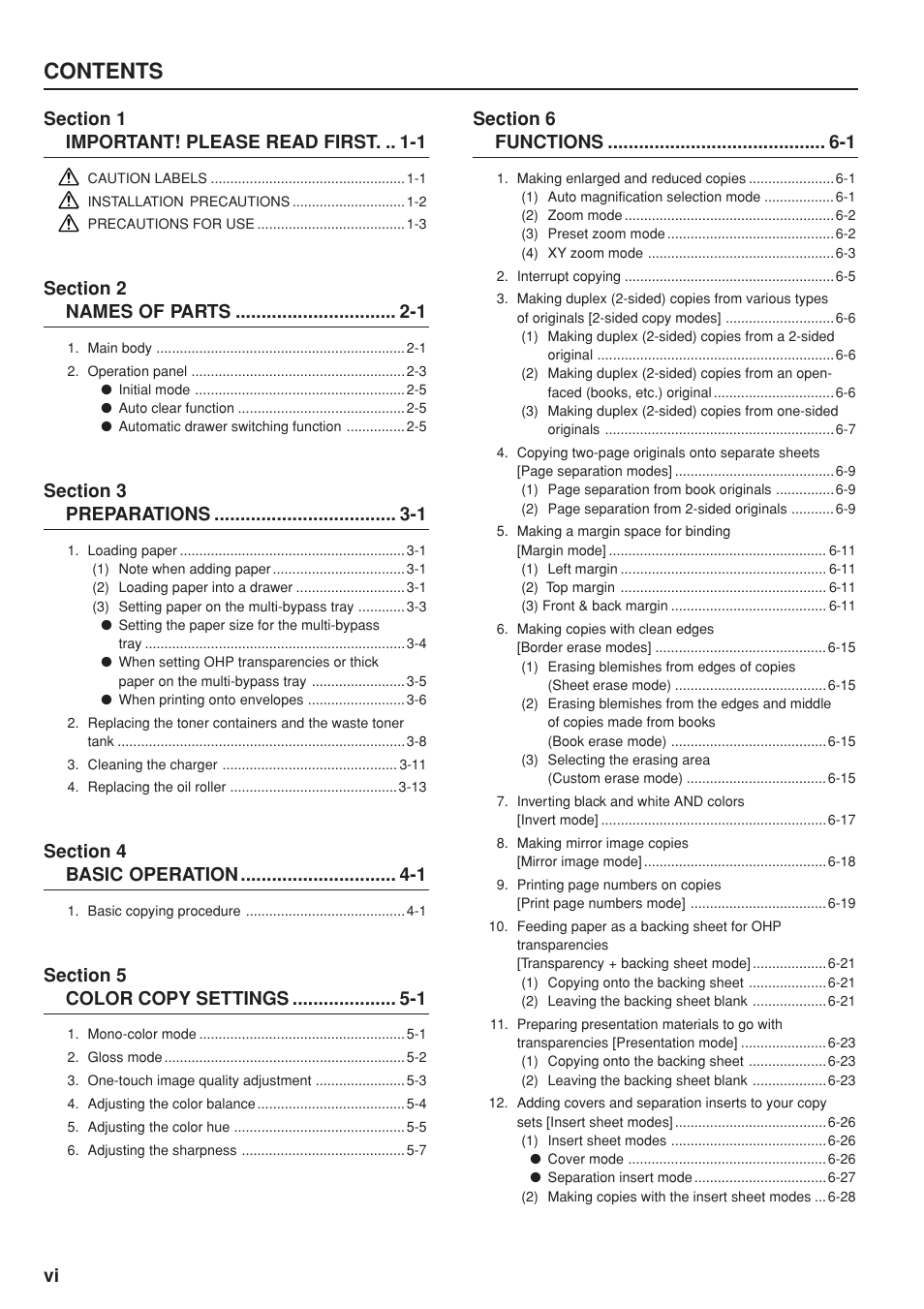 Kyocera KM-C830 User Manual | Page 8 / 161