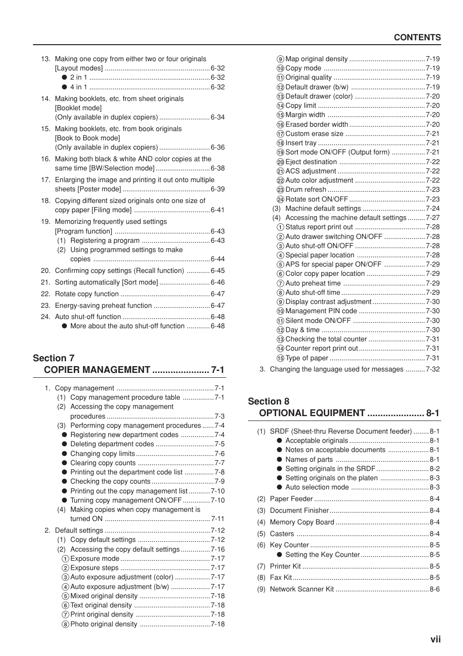 Kyocera KM-C830 User Manual | Page 9 / 161