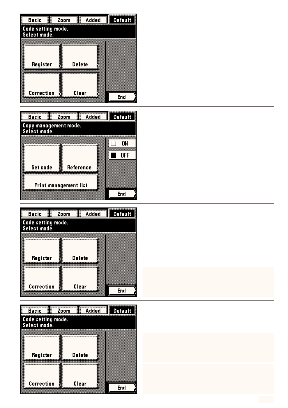 Clearing copy counts | Kyocera 4230 User Manual | Page 131 / 226