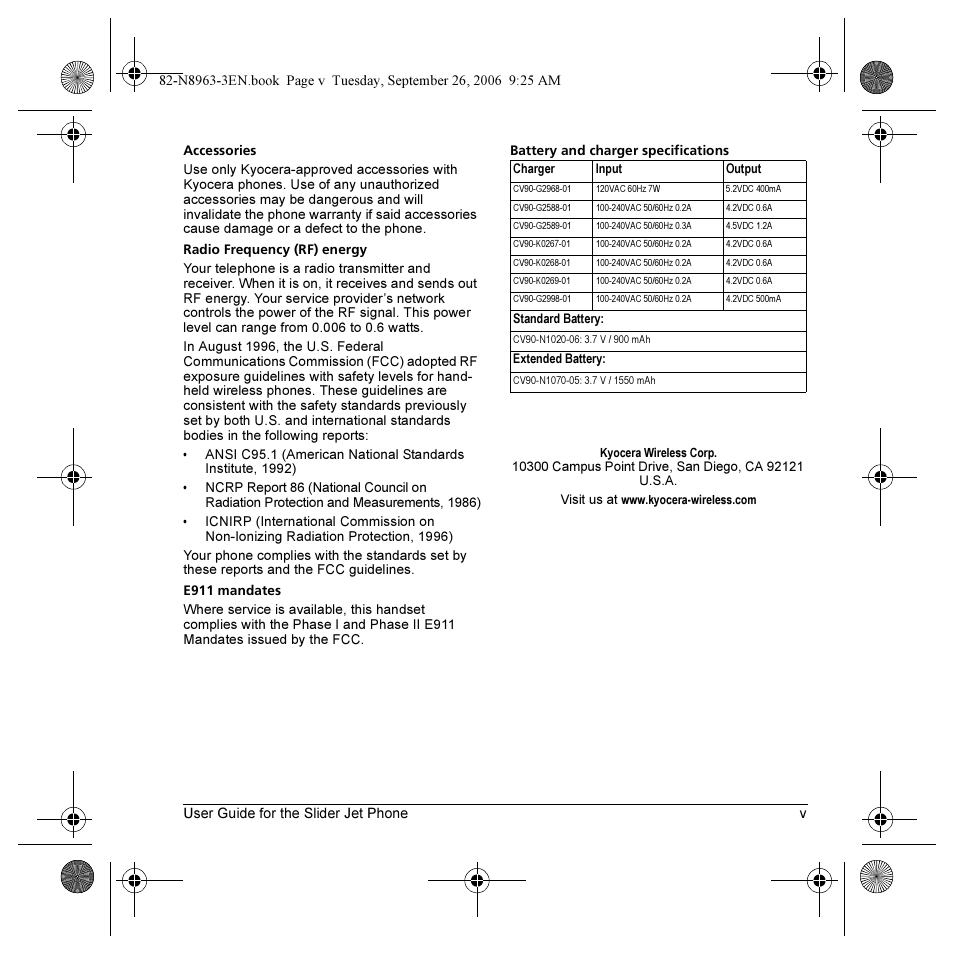 Kyocera SLIDER JET KX18 User Manual | Page 5 / 80