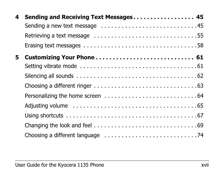 Kyocera 1135 User Manual | Page 17 / 104