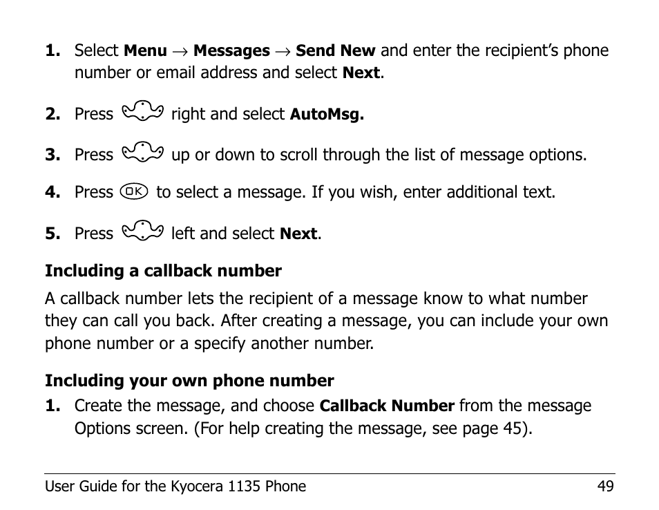 Kyocera 1135 User Manual | Page 67 / 104