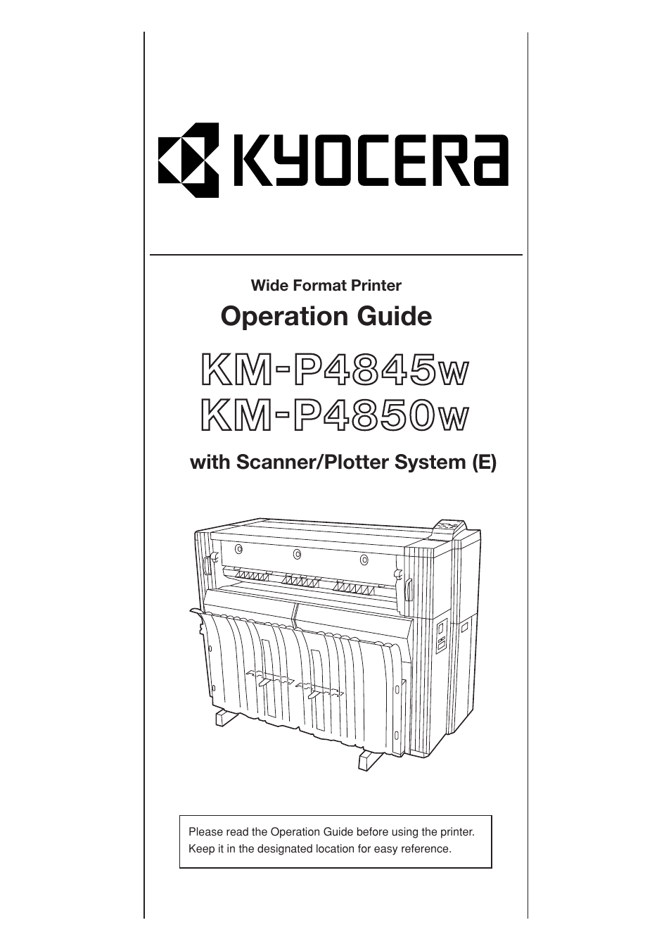 Kyocera KM-P4845w User Manual | 68 pages