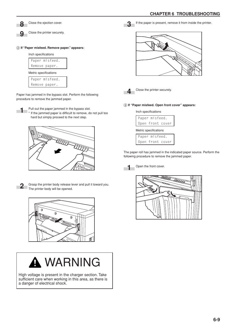 Warning | Kyocera KM-P4845w User Manual | Page 55 / 68