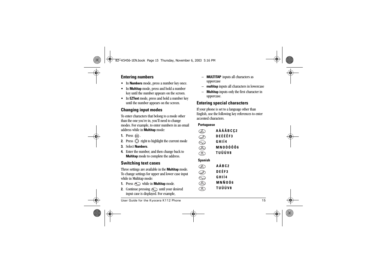 Kyocera K112 User Manual | Page 21 / 42