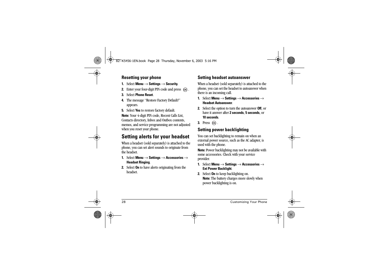 Setting alerts for your headset | Kyocera K112 User Manual | Page 34 / 42