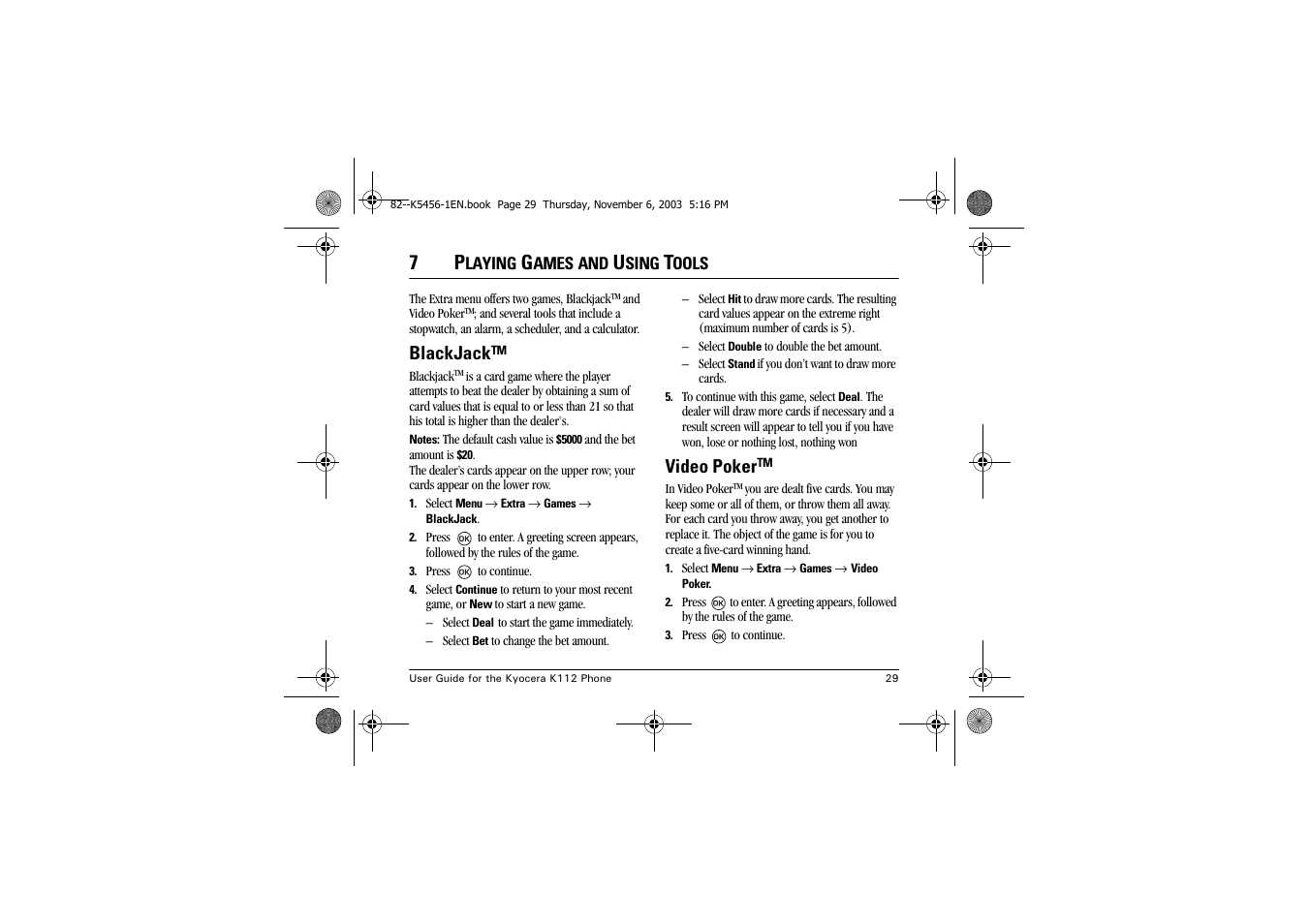 Kyocera K112 User Manual | Page 35 / 42