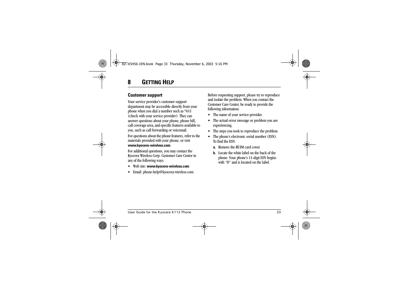 Kyocera K112 User Manual | Page 39 / 42