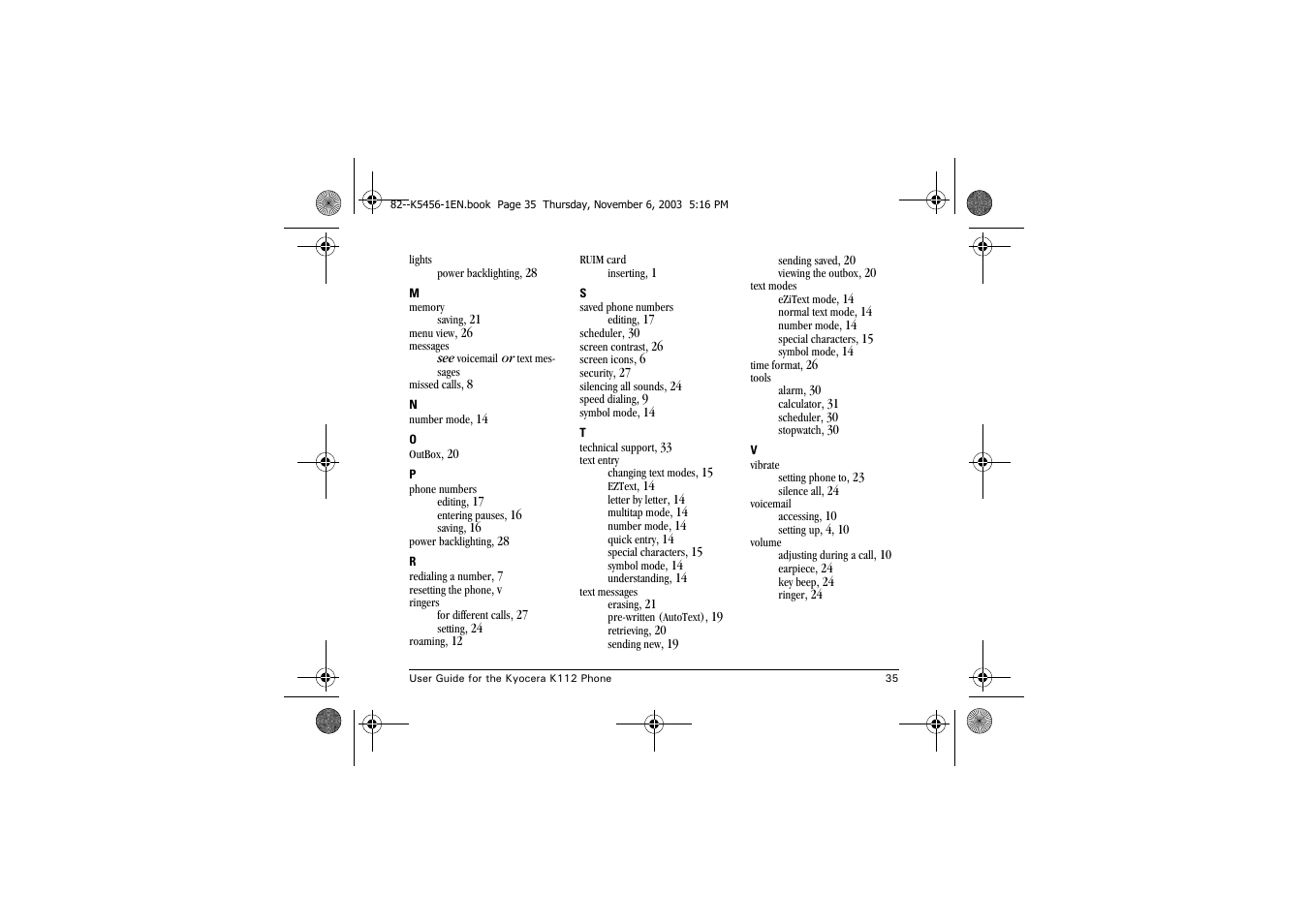 Kyocera K112 User Manual | Page 41 / 42