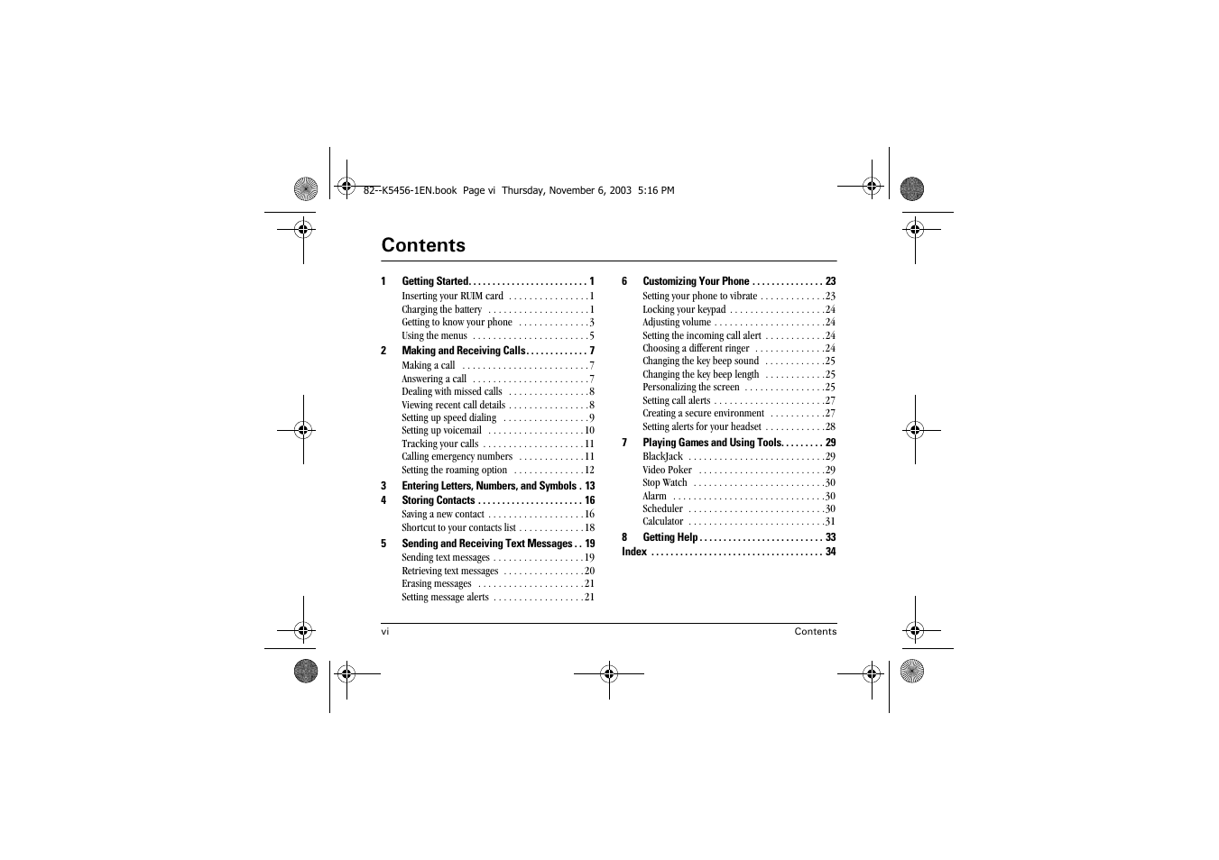 Rqwhqwv | Kyocera K112 User Manual | Page 6 / 42