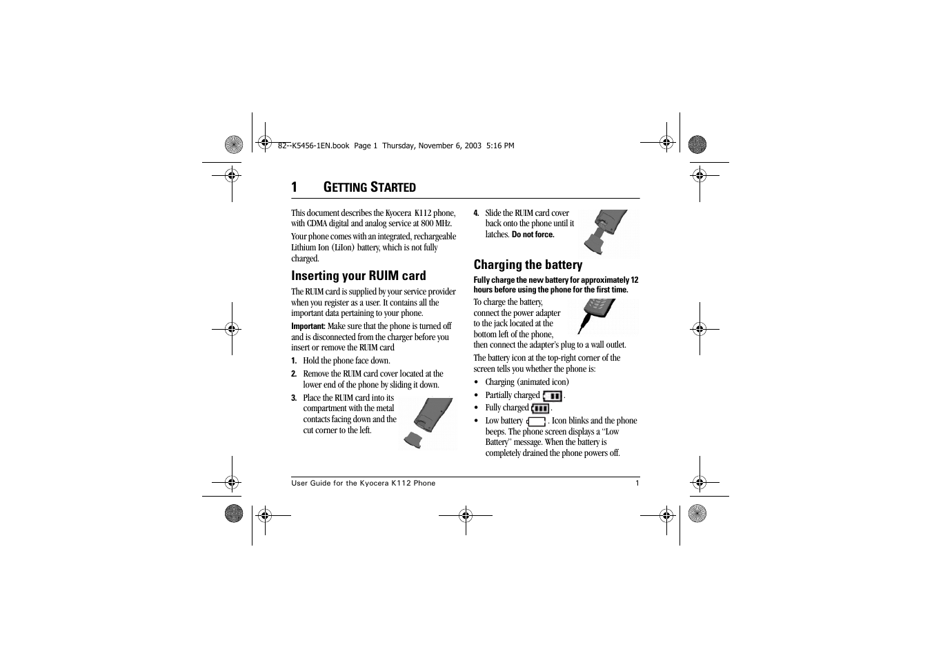 Kyocera K112 User Manual | Page 7 / 42