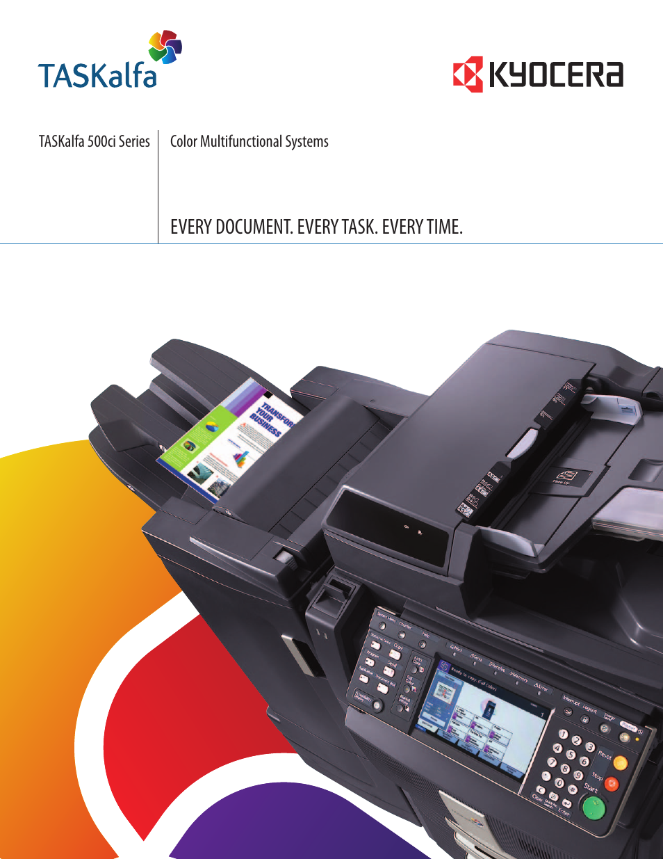 Kyocera TASKalfa 500ci Series User Manual | 8 pages